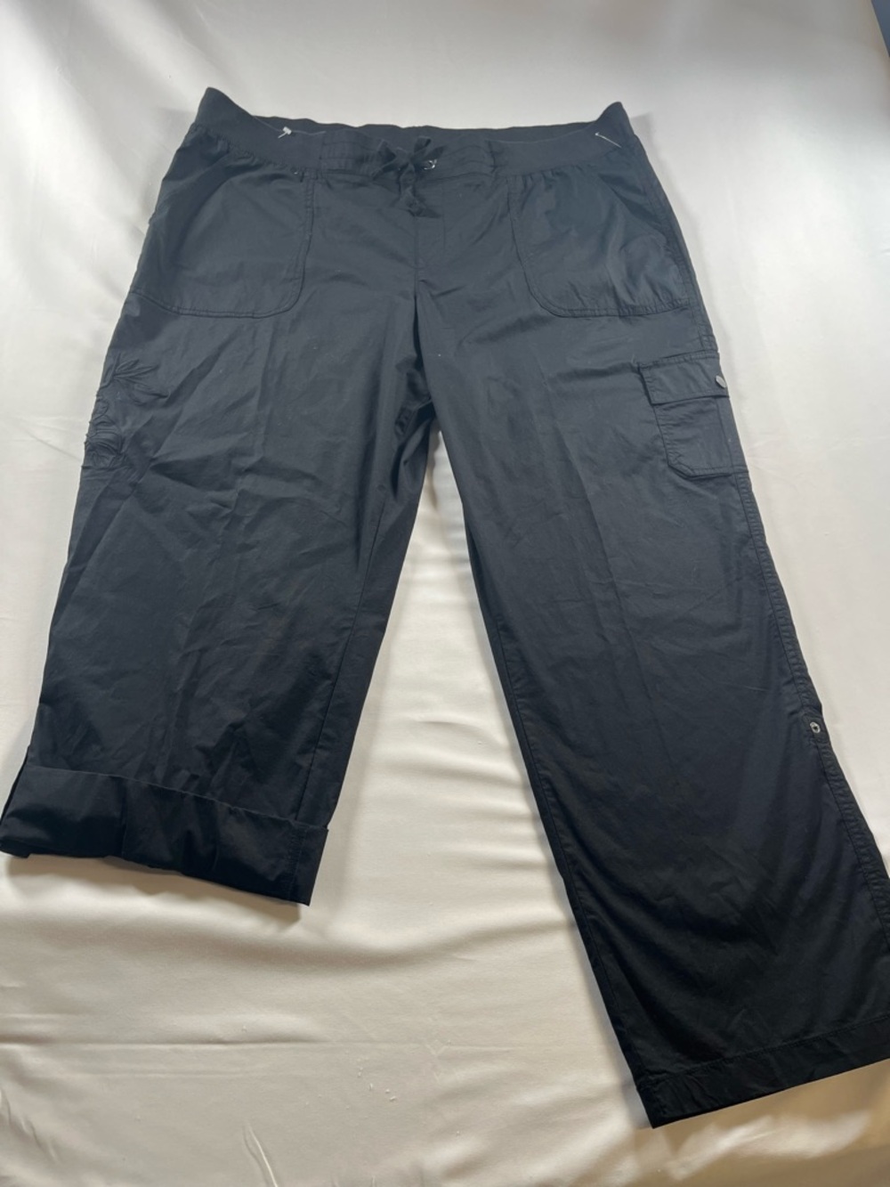 🔥121–Black Women's Cargo Lounge Pants - Comfortable Everyday Wear